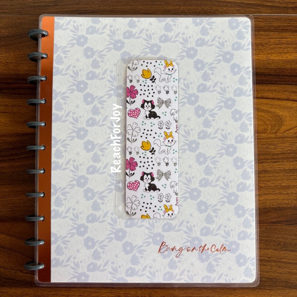 Happy Planner Bookmark Figaro And Marie Floral Disney Page Holder Handmade